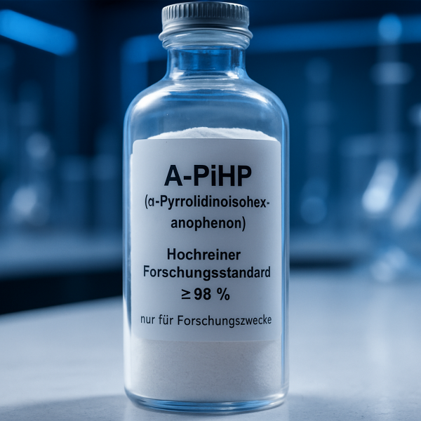 A-PiHP (α-Pyrrolidinoisohexanophenon) – Hochreiner Forschungsstandard ≥98 %, nur für Forschungszwecke A-PiHP (α-Pyrrolidinoisohexanophenon) kaufen – Hochreiner Forschungsstandard ≥98 % (CAS 14530-33-7)