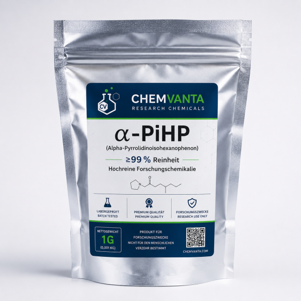 α-PiHP (Alpha-Pyrrolidinoisohexanophenon) ≥99 % Reinheit | Hochreine Forschungschemikalie